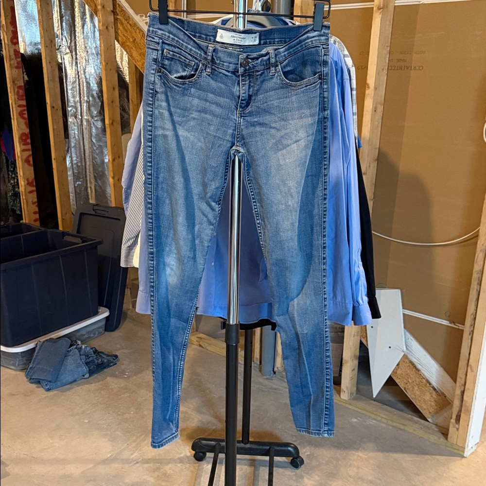 Abercrombie & Fitch Light Blue Skinny Jeans